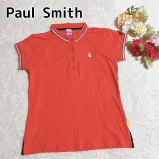 Paul Smith - ポールスミス レディース 半袖ポロシャツ M オレンジ