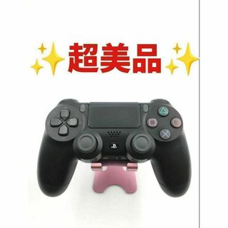 プレイステーション4(PlayStation4)の超美品 PS4 コントローラー DUALSHOCK4 純正 ブラック　b-314(その他)