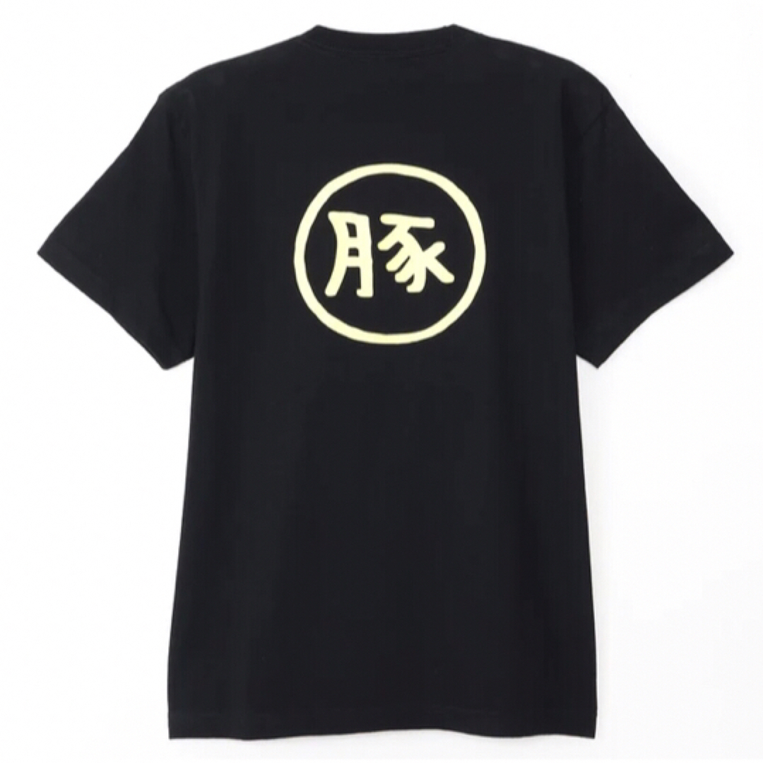 ちいかわ(チイカワ)のちいかわラーメン豚　Tシャツ　ブラック　Sサイズ レディースのトップス(Tシャツ(半袖/袖なし))の商品写真