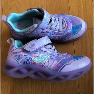 スケッチャーズ(SKECHERS)のスケッチャーズ　エスライツ　光る靴　光るスニーカー　女の子　子供(スニーカー)