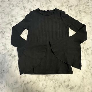 ザラ(ZARA)のZARAリブトップス(カットソー(長袖/七分))