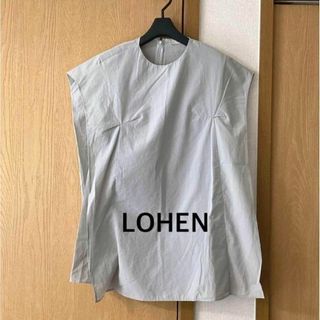 LOHEN ローヘン ハイカウントボックスラインブラウス(Tシャツ(半袖/袖なし))