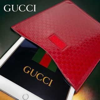 グッチ(Gucci)の【美品】GUCCI グッチ iPad タブレットケース  GG柄 シマレザー(その他)