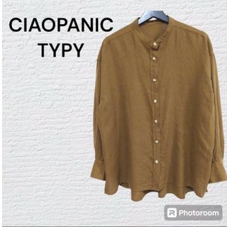 チャオパニックティピー(CIAOPANIC TYPY)のウォッシャブルリネンバンドカラーシャツ CIAOPANIC TYPY(シャツ/ブラウス(長袖/七分))