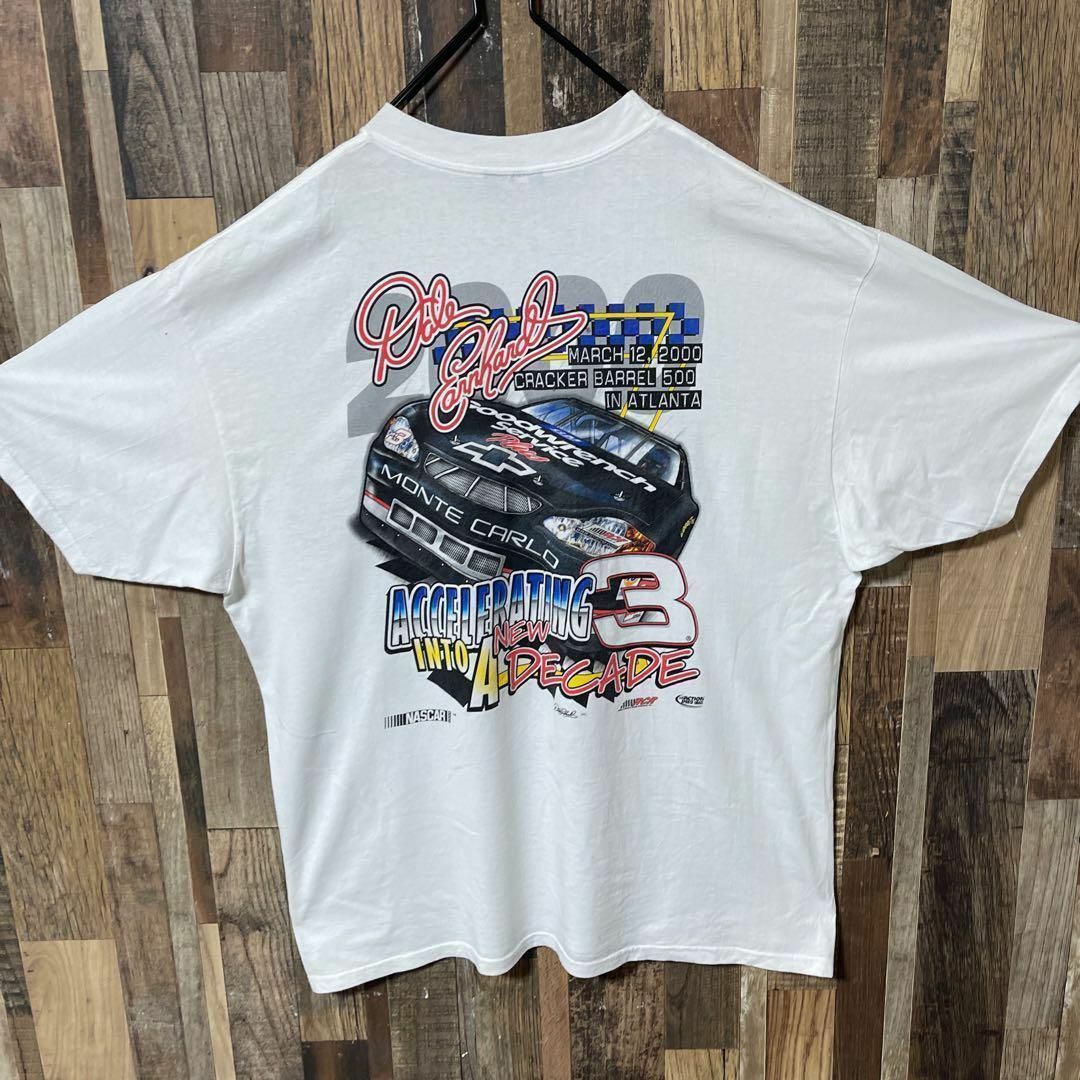 レース プリント メンズ ホワイト 2XL USA古着 90s 半袖 Tシャツ メンズのトップス(Tシャツ/カットソー(半袖/袖なし))の商品写真