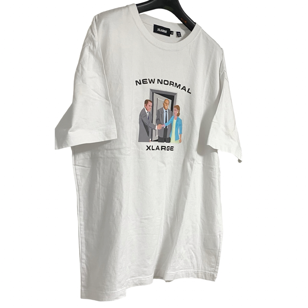 XLARGE(エクストララージ)の美品X-largeエクストララージ　Tシャツ　XL オーバーサイズ　ゆるだほ　白 メンズのトップス(Tシャツ/カットソー(半袖/袖なし))の商品写真