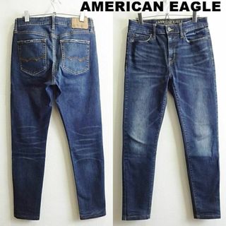 アメリカンイーグル(American Eagle)のアメリカンイーグル　スーパースキニーデニム　W75cm　強ストレッチ　濃藍(デニム/ジーンズ)