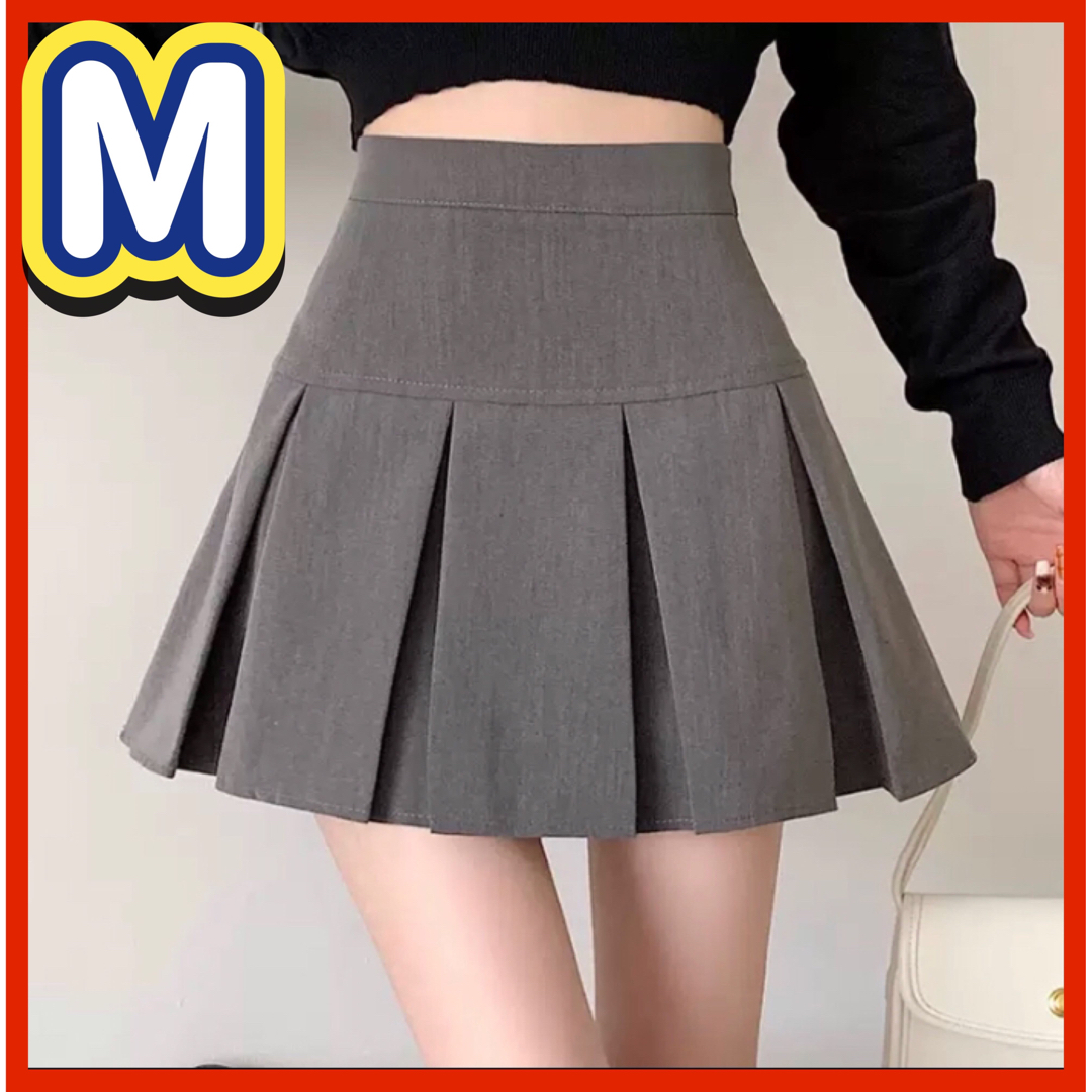 プリーツスカート ミニスカート 韓国 スカート M 可愛い ハイウェスト 夏 L レディースのスカート(ミニスカート)の商品写真