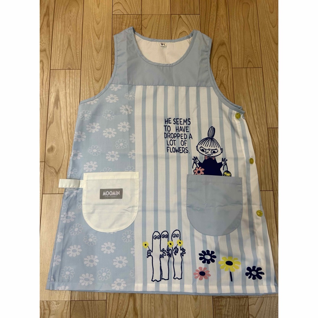 新作新品❣️リトルミィmoominエプロン 保育士M-L キッズ/ベビー/マタニティの授乳/お食事用品(お食事エプロン)の商品写真