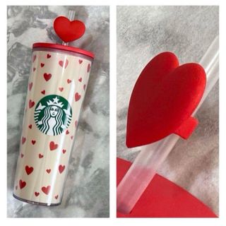 スターバックスコーヒー(Starbucks Coffee)のスターバックス　ハート　チャーム付き　タンブラー　414ml(タンブラー)