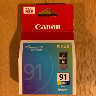 【Canon】キャノン純正品　BC-91  3色カラー