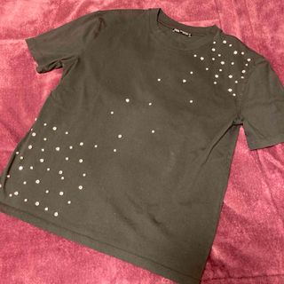 ザラ(ZARA)の【未使用】ZARAラインストーンTシャツMサイズ(Tシャツ(半袖/袖なし))