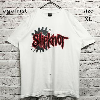 アゲインスト(AGAINST)の【against】スリップノット Slipknot Tシャツ size XL(Tシャツ/カットソー(半袖/袖なし))