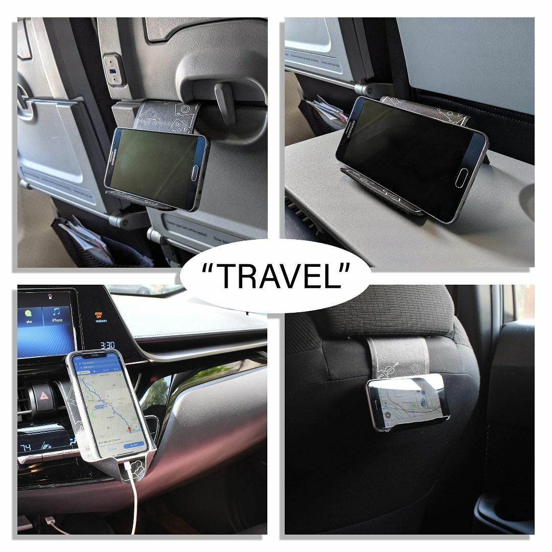在庫セール飛行機旅行の必需品携帯ホルダー & 柔軟なタブレットスタンド デス スマホ/家電/カメラのPC/タブレット(タブレット)の商品写真