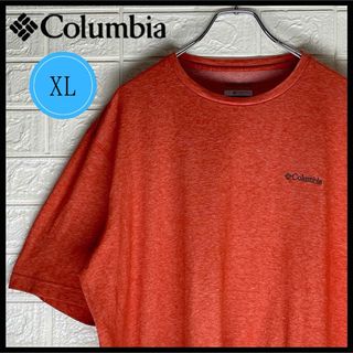 コロンビア(Columbia)のコロンビア　ワンポイントロゴ入り　Tシャツ　オレンジ　XLサイズ(Tシャツ/カットソー(半袖/袖なし))