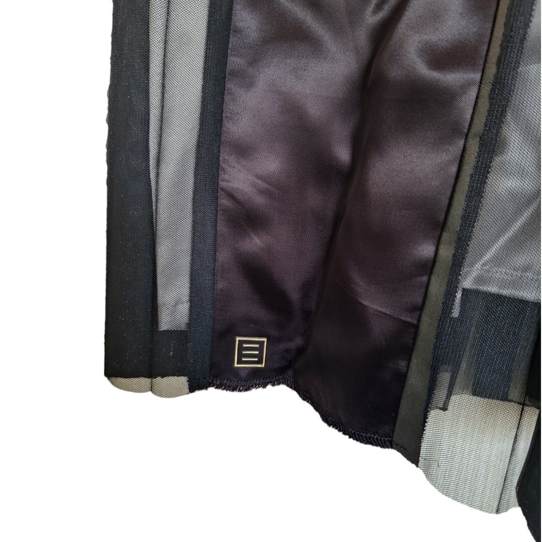 NAKAGAMI ナカガミ ラバープリントスカート チュールスカート ブラック レディースのスカート(ロングスカート)の商品写真