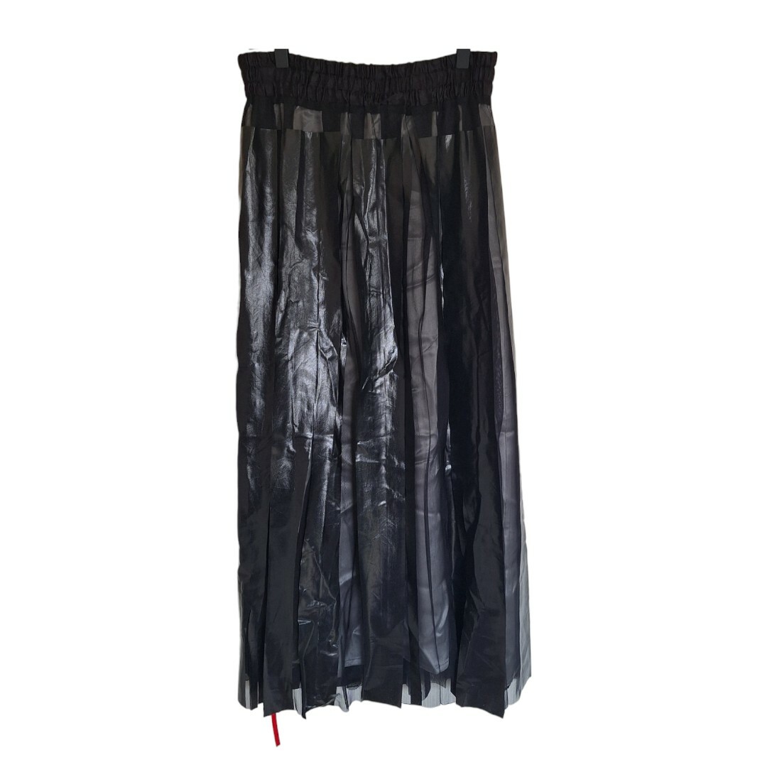 NAKAGAMI ナカガミ ラバープリントスカート チュールスカート ブラック レディースのスカート(ロングスカート)の商品写真