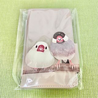 フェリシモ(FELISSIMO)の♣︎♣︎【新品未開封】フェリシモ★スマホカバー 文鳥(キャラクターグッズ)