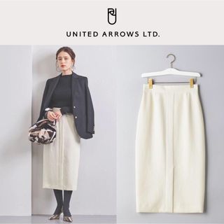 UNITED ARROWS - ユナイテッドアローズ UBCB ツイル フロントベント タイトスカート タイト