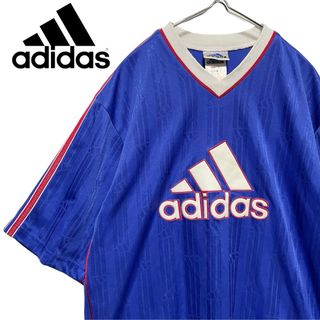 アディダス(adidas)の90s adidasアディダス パフォーマンスロゴ 万国旗タグ ゲームシャツ(Tシャツ/カットソー(半袖/袖なし))