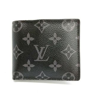 ルイヴィトン(LOUIS VUITTON)の★LOUIS VUITTON ルイヴィトン M62545 ポルトフォイユマルコ NM モノグラム エクリプス 2つ折り財布 ブラック(折り財布)