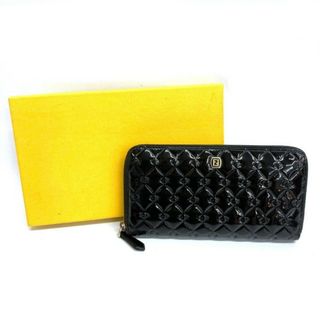 フェンディ(FENDI)の★FENDI フェンディ エナメル ジッピーウォレット 長財布 8M0024.A05.129.2513 ブラック(財布)