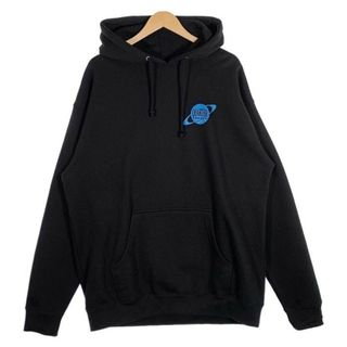 QUARTER SNACKS クウォータースナックス バックプリント プルオーバースウェットパーカー ブラック Size XL(パーカー)