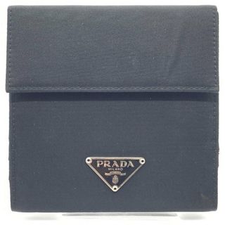 プラダ(PRADA)のPRADA プラダ TESSUTO ナイロン 二つ折り財布 ブラック マジックテープ NERO M512(折り財布)