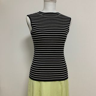 PROPORTION BODY DRESSING - プロポーションボディドレッシング  ノースリーブ ボーダーニット