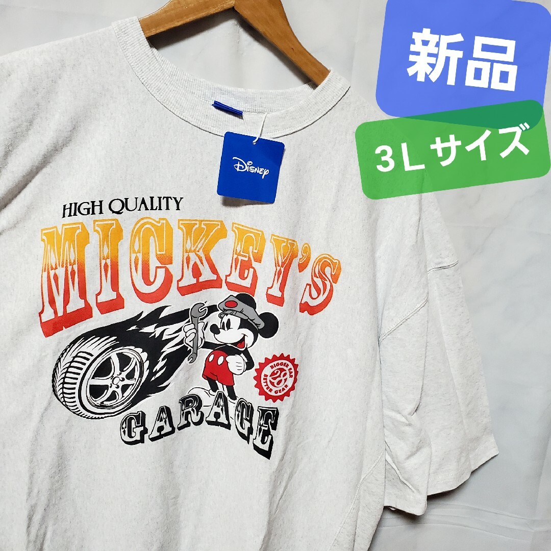 Disney(ディズニー)の新品 ディズニー tシャツ ミッキー レトロ 半袖 リバーシウェーブ バイク 車 メンズのトップス(Tシャツ/カットソー(半袖/袖なし))の商品写真