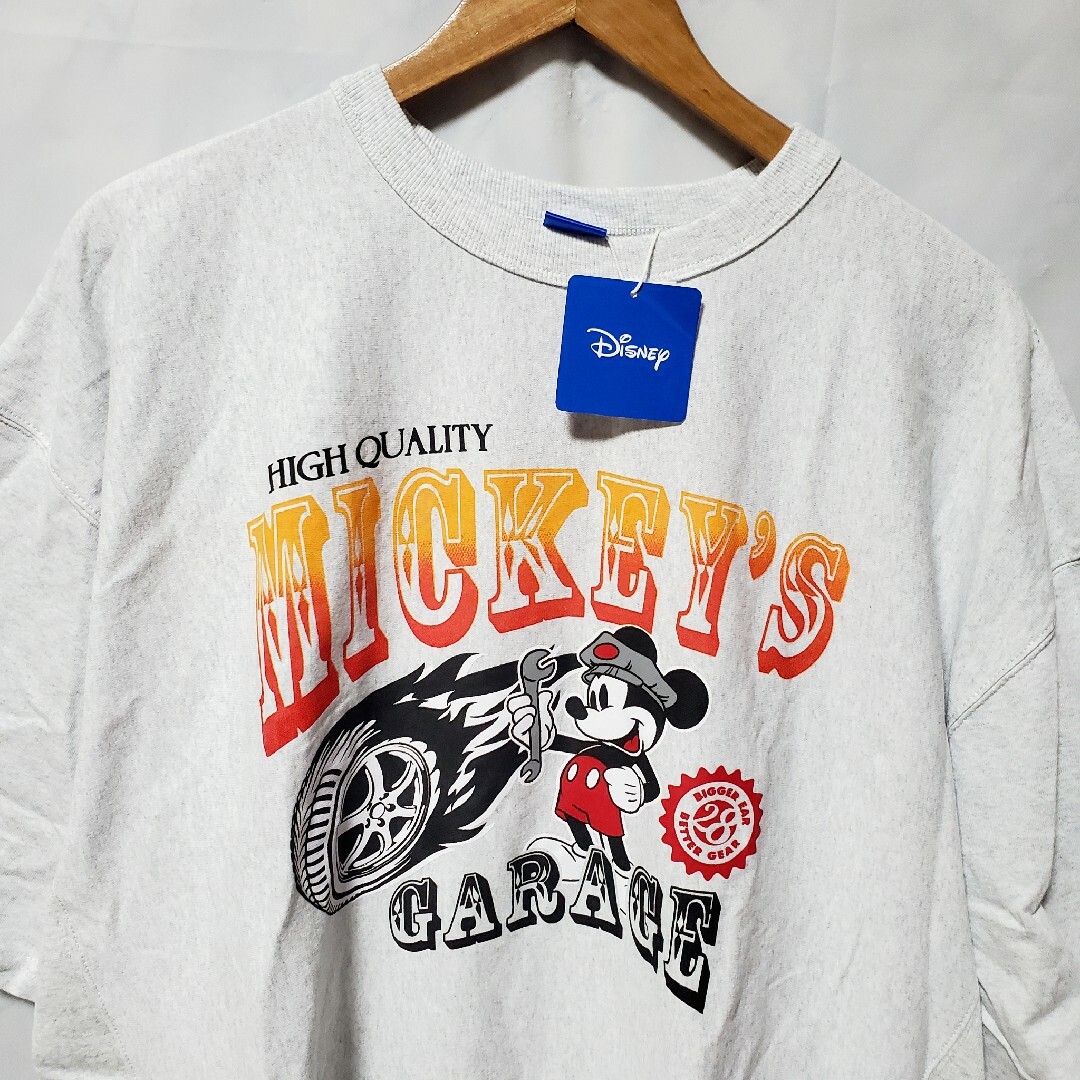 Disney(ディズニー)の新品 ディズニー tシャツ ミッキー レトロ 半袖 リバーシウェーブ バイク 車 メンズのトップス(Tシャツ/カットソー(半袖/袖なし))の商品写真