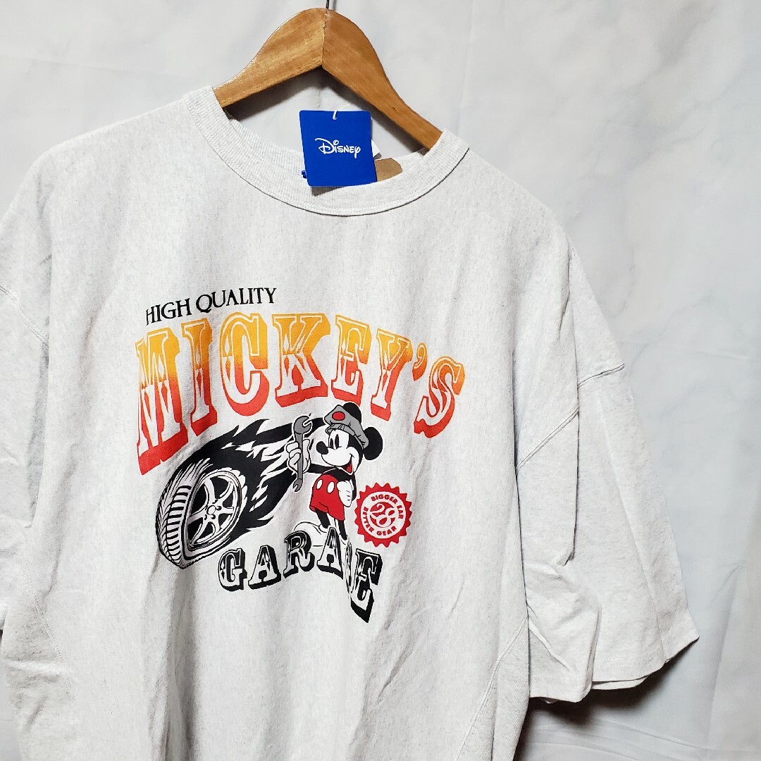 Disney(ディズニー)の新品 ディズニー tシャツ ミッキー レトロ 半袖 リバーシウェーブ バイク 車 メンズのトップス(Tシャツ/カットソー(半袖/袖なし))の商品写真