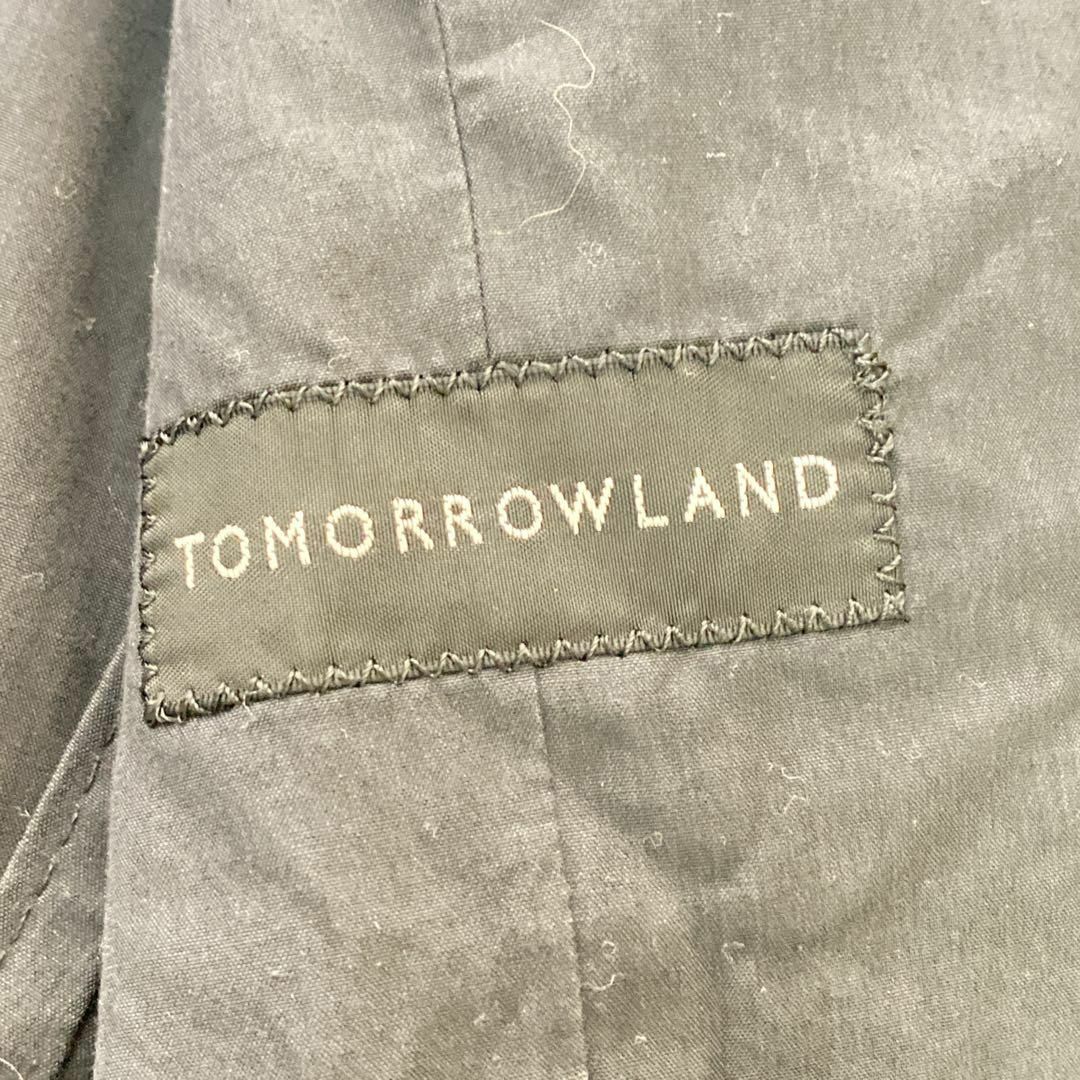 TOMORROWLAND(トゥモローランド)のトゥモローランド　テーラードジャケット　黒　ブラック　(S) サマージャケット メンズのジャケット/アウター(テーラードジャケット)の商品写真