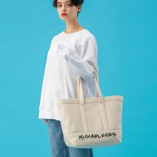 マイケルコース(Michael Kors)の【新品未使用タグ付き】マイケルコース　ザ マイケルバッグ　キャンバストートラージ(トートバッグ)