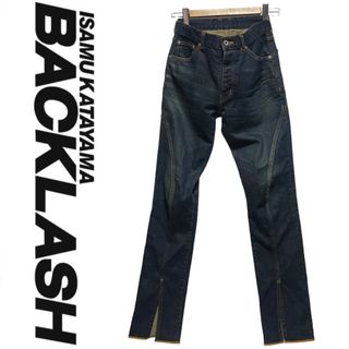 ISAMUKATAYAMA BACKLASH - 【美品】イサムカタヤマ バックラッシュ ストレッチデニム スリットパンツ 日本製