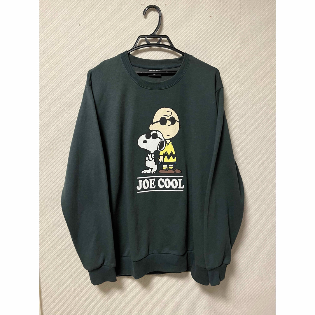 PEANUTS(ピーナッツ)のPEANUTS JOE COOL Sweatshirt Green メンズのトップス(スウェット)の商品写真