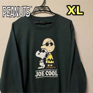 ピーナッツ(PEANUTS)のPEANUTS JOE COOL Sweatshirt Green(スウェット)