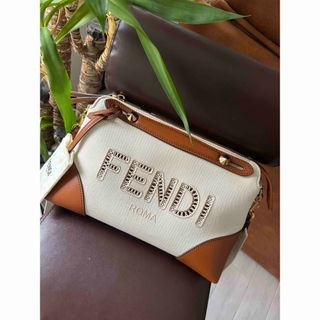 フェンディ(FENDI)のFENDI バイザウェイ ミディアム コットンキャンバス ブラウン(ハンドバッグ)