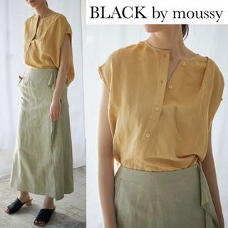 ブラックバイマウジー(BLACK by moussy)のブラックバイマウジー フレンチスリーブ タック シャツ(シャツ/ブラウス(半袖/袖なし))