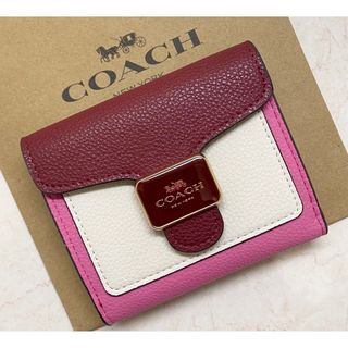 コーチ(COACH)の[新品未使用]✨COACHバイカラー二つ折り財布✨ミニ財布(財布)