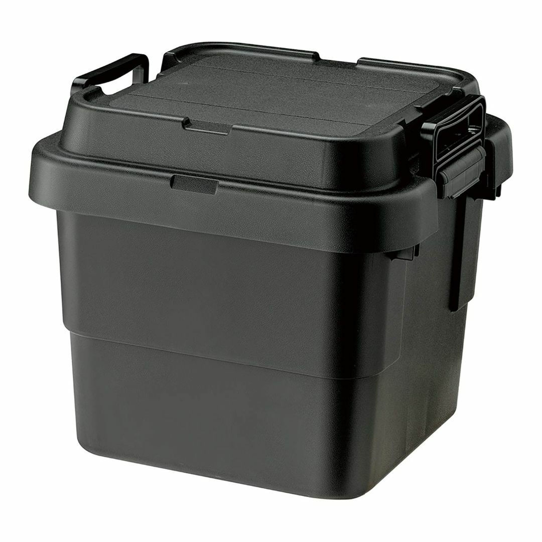 リス 収納ボックス スタッキング トランクカーゴ 30L ブラック 日本製 TC インテリア/住まい/日用品の収納家具(ケース/ボックス)の商品写真