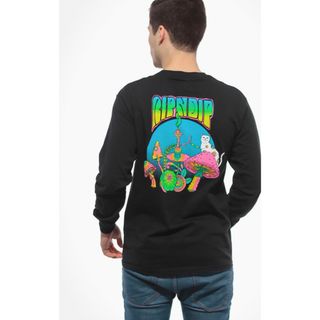 リップンディップ(RIPNDIP)のRIPNDIP ロンT M Psychedelic Long ブラック(Tシャツ/カットソー(七分/長袖))