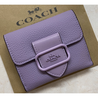 コーチ(COACH)の[新品未使用] ✨COACHバックル二つ折り財布✨ミニ財布　コーチ　(財布)
