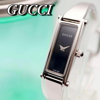 グッチ(Gucci)の良品！GUCCI スクエア バングル シルバー レディース腕時計 478(腕時計)