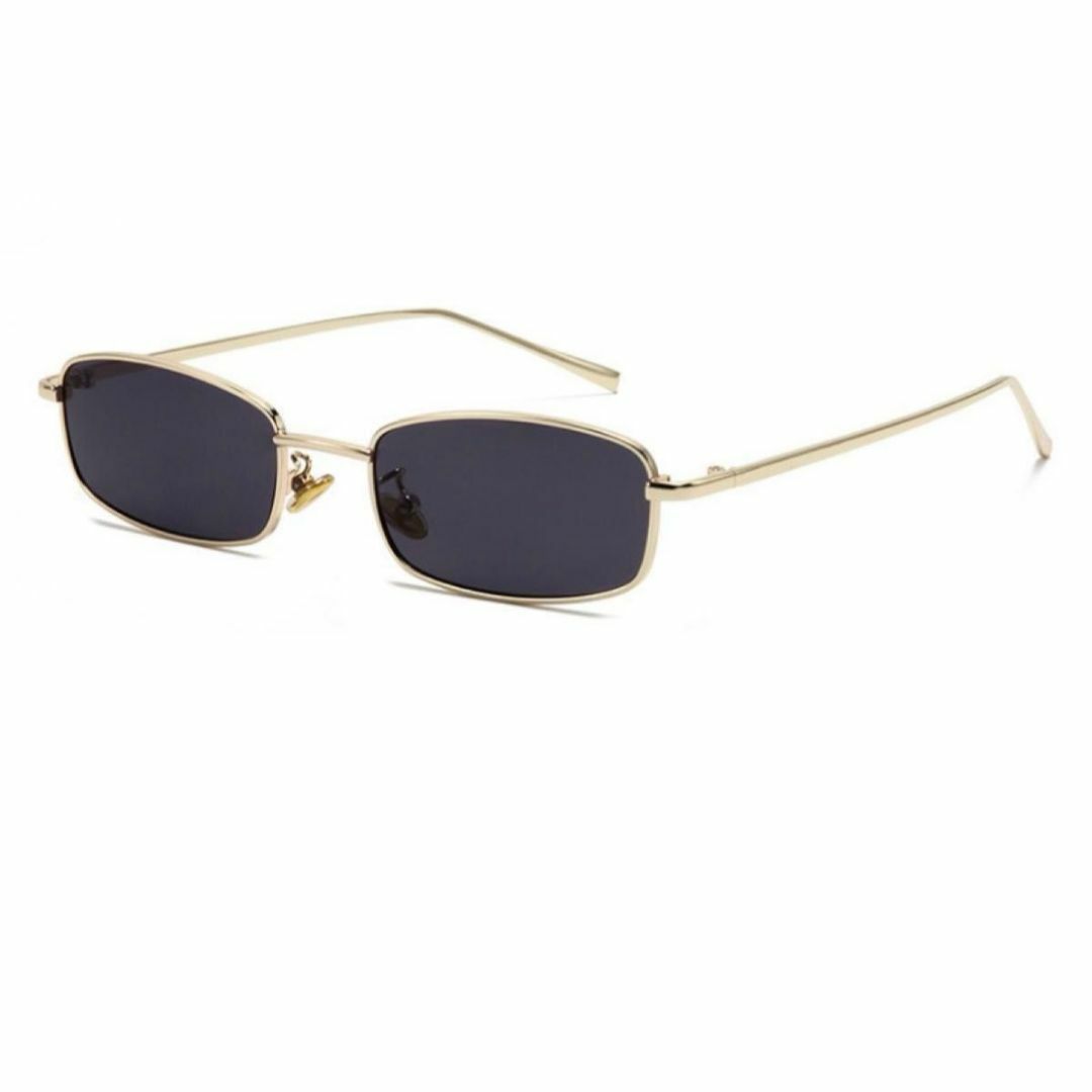 スクエア型 ブラックフレーム サングラス 新品　ブラック　99％紫外線カット メンズのファッション小物(サングラス/メガネ)の商品写真