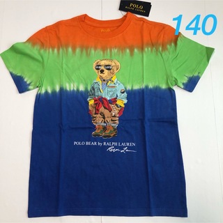 ポロラルフローレン(POLO RALPH LAUREN)のラルフローレン ポロベア タイダイ コットン 半袖Tシャツ S/140(Tシャツ/カットソー)