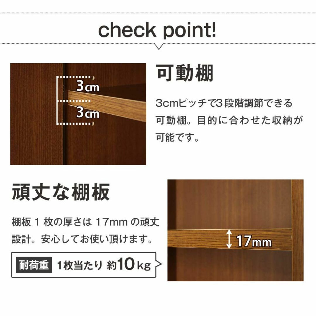 【色: ホワイト】突っ張り壁面ラック 【扉】 (幅90cm・奥行22cm) (ホ インテリア/住まい/日用品の机/テーブル(その他)の商品写真