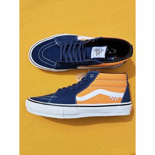 ヴァンズ(VANS)のバンズ VANS SKATE GROSSO MID 27,0cm Navy/Or(スニーカー)