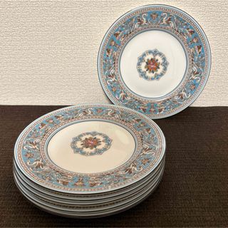 WEDGWOOD - ウェッジウッド　フロレンティーン　ターコイズ　デザートプレート　17.5cm