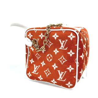 ルイヴィトン(LOUIS VUITTON)のルイヴィトン LOUIS VUITTON  LVマッチ スクエア・バッグ M46212 2WAYバッグ チェーン ショルダーバッグ ハンドバッグ ベルベット テラコッタブラウン オレンジ(ハンドバッグ)